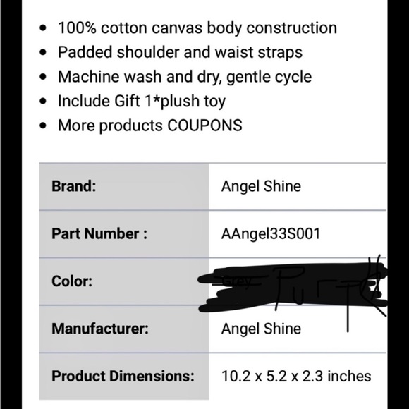 Bavkpack & stuffed giraffe (product shown in photos ) reserved bundle listing - Picture 2 of 4